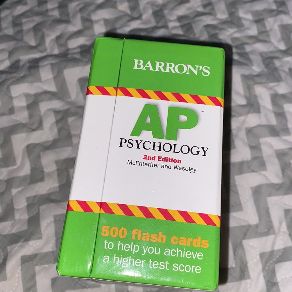 Barron's AP Psychology, 500 Flash Cards, 2nd Edition